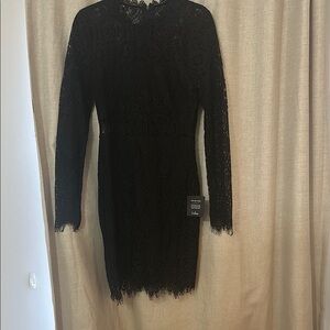Elegant Black Lace Dress